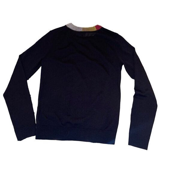 Paul Smith Womens Sweater Size XS Black Crew Neck Long Sleeve Knit Wool - Picture 6 of 7